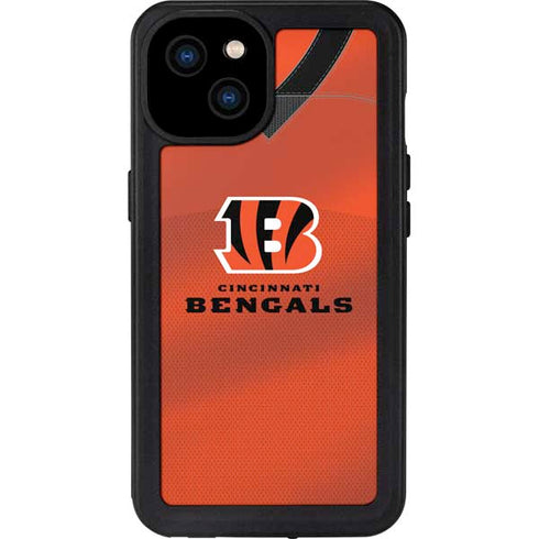 NFL Cincinnati Bengals Team Jersey iPhone 15 Plus Waterproof Case